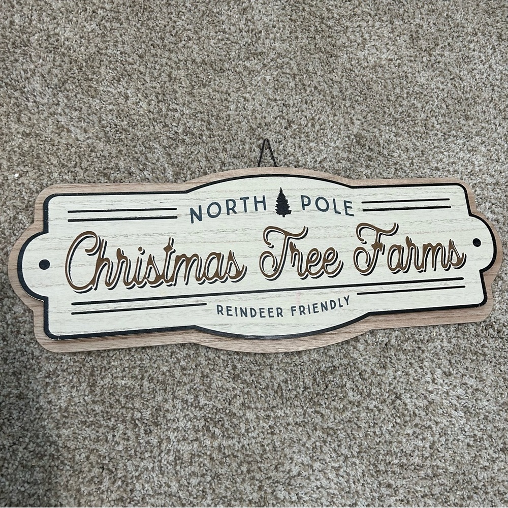North Pole Christmas Tree Farms Wall Sign